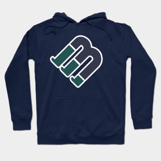 FB Initial Letter Sticker Logo Inspiration. F and B combination sticker logo vector design. Hoodie